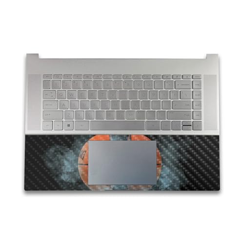 Image of Carbon Fiber Gaming Skin Compatible with HP Envy x360 16 inch (2023) - Basketball Orb - Premium 3M Vinyl Protective Wrap Decal Cover - Easy to Apply | Crafted in The USA by MightySkins