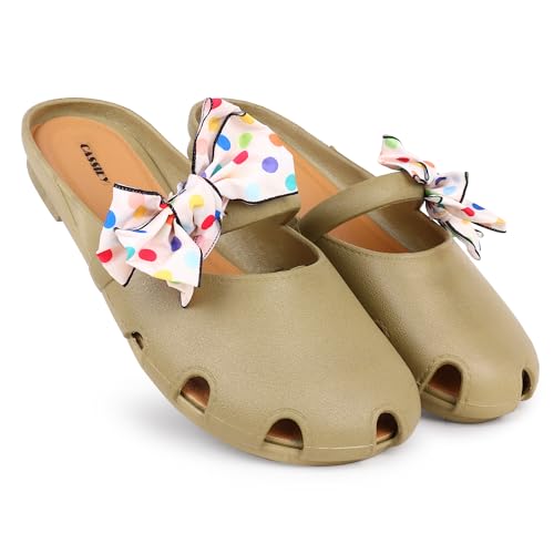 Image of CASSIEY Fashion Slippers For Women slipper Printed Bow design Slip on Flat Sandals
