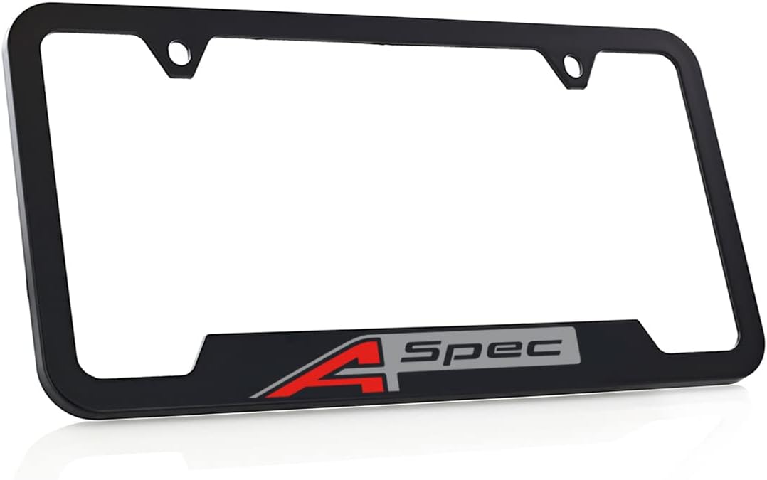 ACURA TLX A-SPEC License Plate Frame - UV Printed ON Plastic