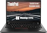 Lenovo Thinkpad T14 Gen 1 Business Laptop, 14-Inch FHD Notebook, Intel Core i7-10610U, 16GB RAM, 512GB SSD, US Keyboard QWERTY, Windows 11 Pro (Renewed)