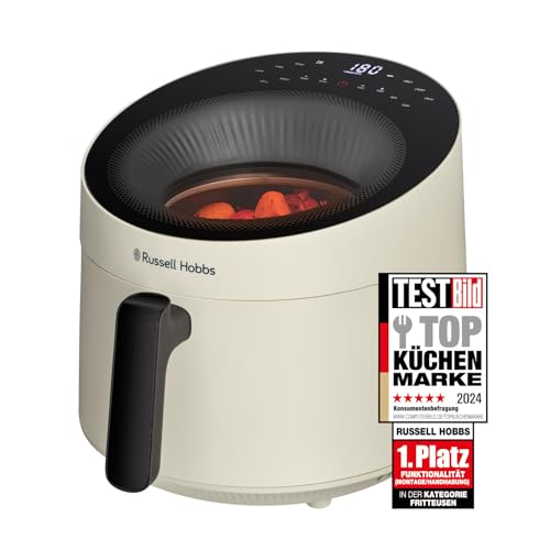 Russell Hobbs Heißluftfritteuse 5L [10 Programme|mit Sichtfenster] AirFryer (Fritteuse ohne Öl,...