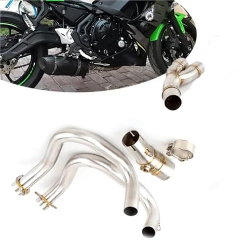 Motorrad-Auspuff Für Kawasaki Für Versys 650 2015–2020 2019 2018 2017 2016 Motorrad-Auspuff-Schalldämpfer Zum Aufstecken