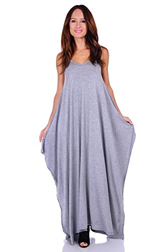 Simply Ravishing Casual Maxi Boho Harem Spaghetti Strap Dress