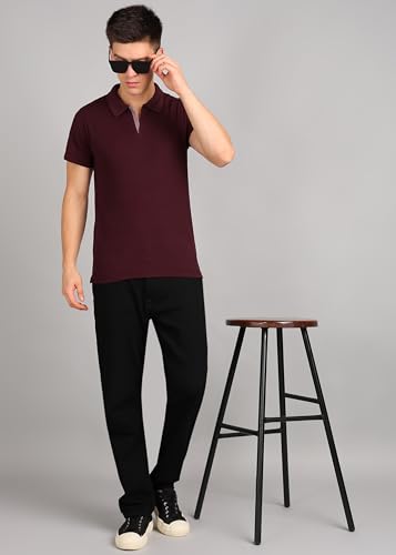 Image of INKKR Men's Solid Polo Neck Half Sleeve Stylish T-Shirt Combo (Size-3XL)
