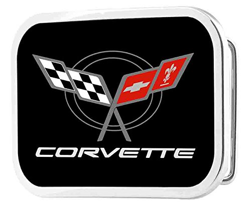 Buckle Down Banderas empresa de automóviles chevrolet corvette emblema de la hebilla del cinturón para niños Talla única Multicolor