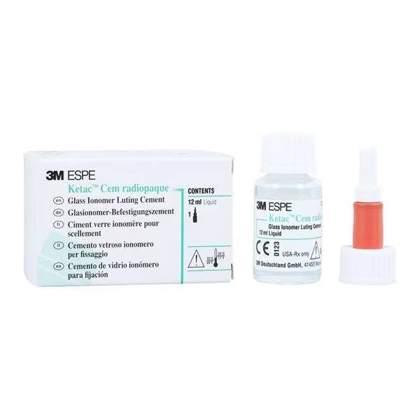 3M ESPE 37221 Ketac CEM Radiopaque Glass Ionomer Luting Cement Liquid 12 mL
