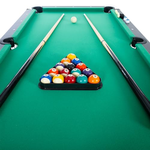 Billardtisch, 167 cm, 1,8 m, zusammenklappbar, tragbar, für Familienspielzimmer, Erwachsenenräume, Outdoor, Garage – Bild 7