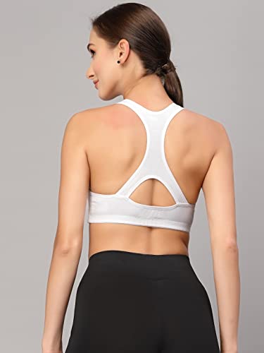 Image of Style Quotient Adults-Women Black Solid Sports Bra