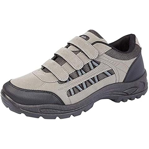 Mens DEK ASCEND Triple touch fastening Trek & trail Shoe GREY size 9 UK Cover