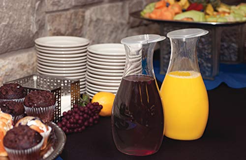 Image of Carlisle Plastic Carafe, 0.25 L, Water, Juice and Wine, Clear, 12-Pack