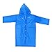 Produktbild BESPORTBLE Schutzanzug mit Kapuze Transparent Wiederverwendbar Tragbar Wasserdicht Regenponcho Maler Overall Maleranzug Regenmantel für Kinder Maler Camping Reinigung Blau