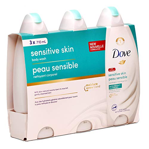 Dove Sensitive Skin Body Wash - 24 Fl Oz / 710 mL x 3 Pack