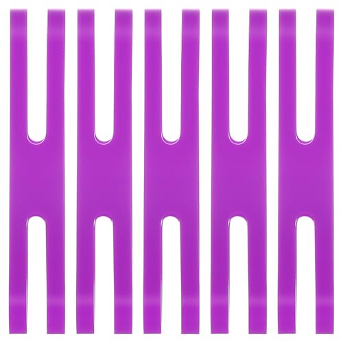 PATIKIL 4 インチ H シリコンバンド 5 個セット 弾性ゴムラッピングバンド 重厚なカラーの厚手ゴムバンド 屋外ノートブック 本 財布 ポット ボックス用 パープル