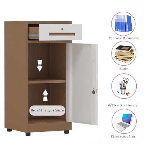 Armadietto portadocumenti chiudibile a chiave per stampante, 65 cm, 85 cm, altezza t Sto Solut per nizing documenti da ufficio/casa, forniture Slish Design