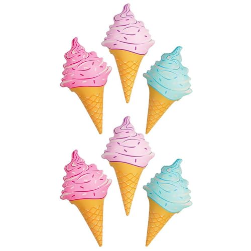 The Dreidel Company Inflatable Ice Cream Cones Inflate Assortment, Toy for Girls and Boys, 36
