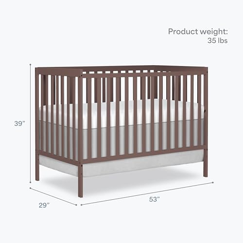 Image of Dream On Me Synergy 5-in-1 Convertible Full Size Baby Crib, GREENGUARD Gold