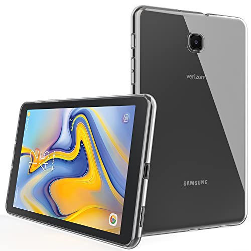 Puxicu Clear Case for Galaxy Tab A 8.0 2018 SM-T387, Slim Design Flexible Soft TPU Protective Cover for Samsung Galaxy Tab A 8.0 Inch SM-T387 2018 Release Tablet, Clear