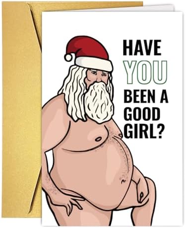 Funny Christmas Card For Her, Chritmas Card for Wife, Christmas Card Gift for Girlfriend, Humor Christmas Card from Husband Boyfriend, Wife Girlfriend Chritmas Gift, Chritmas Card Women