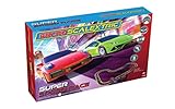 Mit der hochwertigen Slotbahn von Scalextric können 2 Spieler gleichzeitig unabhängig voneinander auf der Strecke Runden drehen. Spannende Zeitfahr-Duelle oder Rennen sorgen für langanhaltenden Fahrspaß!