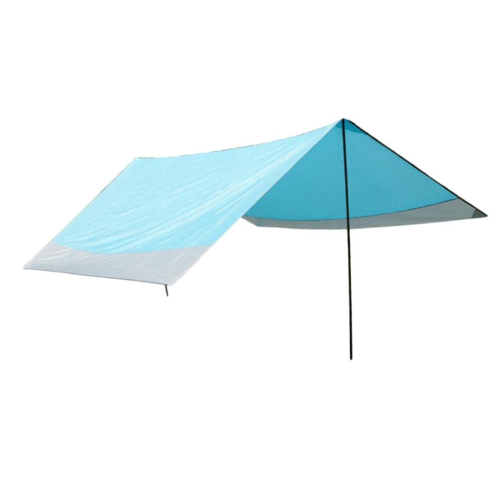 Hammock Sun Rain Tarp Shelter Shade Tent Tarp for Camping Blue Square | Canopies & Shelters | Tents & Canopies | Camping & Hiking | Outdoor Sports-image-23