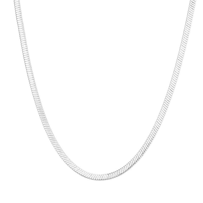 DOLPHERS 925 Sterling Silber Halskette Snake Silber Kette Silber Snake kette Sterling Silber Halskette Männer, Frauen und Mädchen Silber Halskette Snake Halskette 1.2MM/2MM