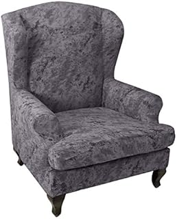 POHOVE Wing Chair Cover, Wingback Armchair Cover, Polyester Spandex Fabric Elastic Arm Chairs Wingback Chair Cover Slipcovers Sofa Covers