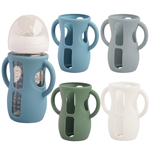 �V���R���X���[�u 4�p�b�N Avent �V�R�K���X �M���r�p �j���h�~ �{�g���z���_�[ Philips Avent Glass Natural Baby Bottle (�u���[+�O���[+�O���[��+�z���C�g�A8�I���X)