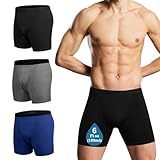 Reusable Incontinence Underwear for Men, Washable Boxer Briefs Protection, Leak Proof Adult Male Diapers for Urinary Absorbency (Mix 3pcs, X-Large)