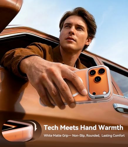 Image of for iPhone 17 Pro Case with Stash Lens Stand, 9H Screen Protector
