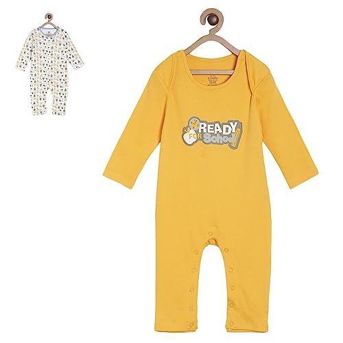 Image of miniklub Boys Set Of 2 Printed Romper