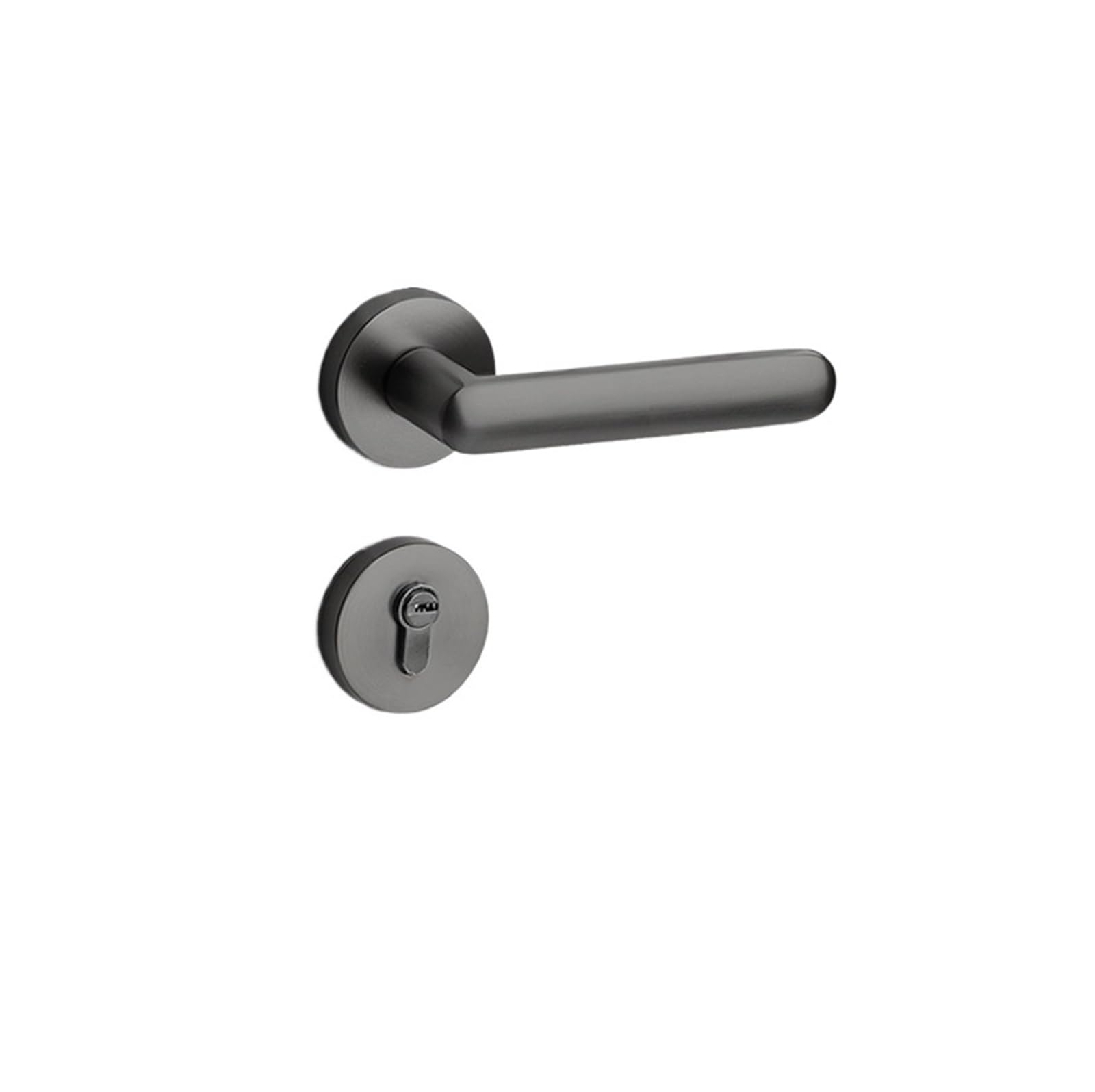 Kfvmvtdw One Color Black Zinc Alloy Simple Magnetic Silent Mechanical Split Lock Bedroom