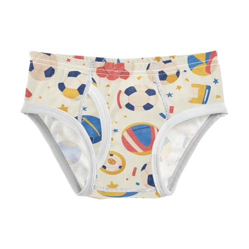 KLL Soccer Ball Toddler Boys Comfort Briefs Underwear Cute Children Panties