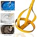 Viganoc Paint and Mud Mixers, Paint Stirrer for Drill Bits in 1 to 5 Gallon Drums, Fits all Standard Drill Bits, Hex Head Non-slip, Easy to Clean, Paint and Plaster Mixers Stirrer Tools (Yellow)