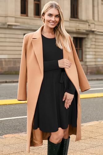 Image of Newshows Women's Sweater Pockets Fall Winter Teacher Work Casual Dress