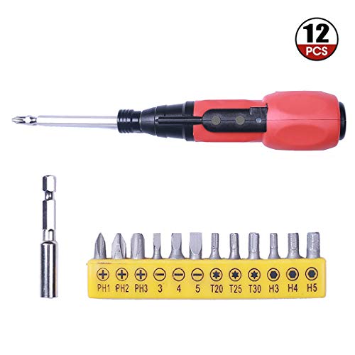 Jiahe Cordless Screwdriver, Electric Rechargeable Screwdriver 3.6V 800mAh Li-ion with Battery Indicator LED