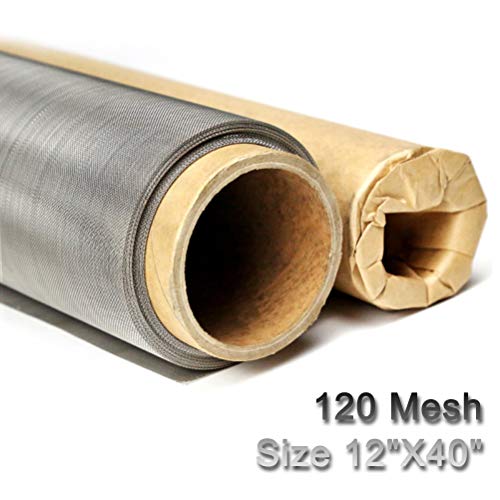 2 Packs 304 Stainless Steel Woven Wire 120 Mesh Fine Screen on Amazon Live