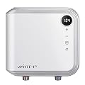 WINTEMP Tankless Water Heater Electric, Endless On-Demand Hot Water, 240Volts Instant Hot Water Heater 6.5KW Use a Self-Adjusting Rotatable Digital Display KFU65 White ETL