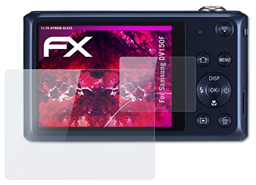 atFoliX Plastic Glass Protective Film compatible with Samsung DV150F Glass Protector, 9H Hybrid-Glass FX Glass Screen Protector of plastic (Set of 1)