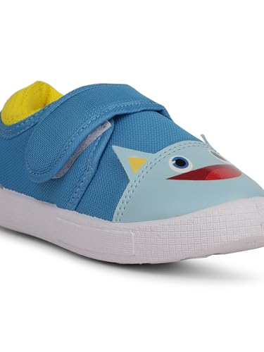 Image of Liberty Lucy&Luke BASTIAN-60 Slip-on Casual Shoes for Kids with PVC Sole | PU Upper Sneakers | Quick-Wear Velcro Closure | Padded Foam Insole | Stylish, Lightweight & Comfortable Footbed