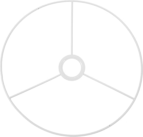 Miniatura 1 de Uonlytech Lámpara de anillo de metal para bricolaje, pantalla de alambre, marco de soporte, anillo de luz de hierro, cubierta redonda, soporte de