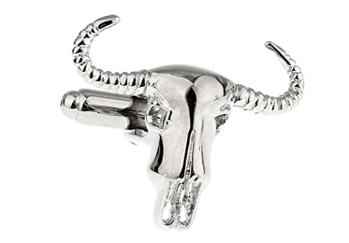 Mancuernillas MRCUFF Bull Longhorn Steer en caja regalo miniatura 1