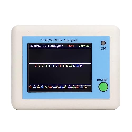 Image of Analyzer, 2.4G 5G Analyzer, 2.4 Inch TFT Color Screen Scanner Network Analyzer with Light Indication, Battery Display, Long Standby