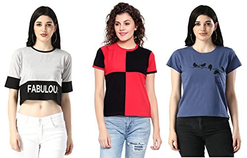 Image of DHRUVI TRENDZ Women Tops | T Shirt for Women | Tops for Jeans for Women | Western Tops for Women Stylish | T-Shirt for Women