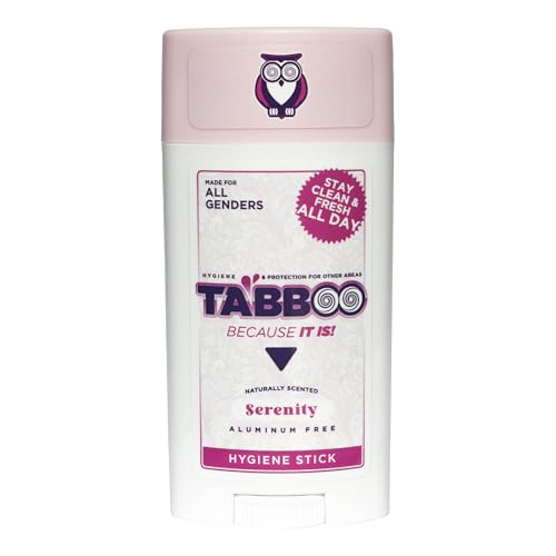 TABBOO Intimate Whole Body deodorant - Anti-Chafing - 24H Protection for butt, pitts and intimate areas - All Natural and Aluminum Free - (Serenity)