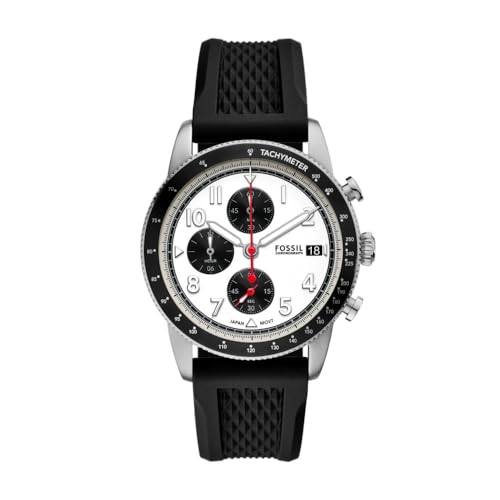 Montre chronographe sport design minimaliste noir pour homme