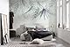 Komar Vlies Fototapete - Palm Spring - Größe 350 x 250 cm, Bahnbreit 50 cm - Tapete, Zweige,Schafzimmer, Wohnzimmer