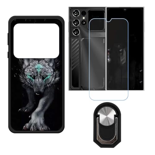 BMPNLSZ �K�p Oukitel C62 GT�p+HD�����K���X�ɓK�����ėpTPU�P�[�X�A�V���J�Q���P�[�X�o���p�[�ی�o�b�N�P�[�X-�ɓK����9�d�x�X�N���C�u�h�~�X�N���[���v���e�N�^(6,88") + ���O���\�Ŕėp�I��360�x��]�\�ȃX�e���g����