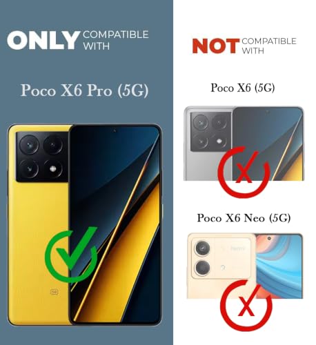 Image of Jkobi Back Case Cover for Poco X6 5G (Silicone Clear Shockproof Case | Camera Protection | Soft and Flexible)