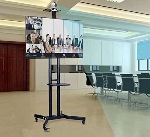 Soporte móvil giratorio para TV de piso ajustable miniatura 3