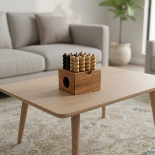 Juego de Estrategia 3D Cuatro en Línea de Madera miniatura 6
